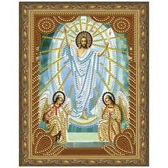 Алмазная мозаика 5D с нанесенной рамкой Molly 20х30 см Воскресение Христово