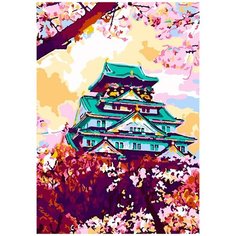 Набор для творчества LORI Картина по номерам "Япония в цвету"