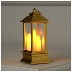 Фигурка Luazon Lighting Фонарь с тремя свечами 13 см золото