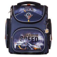 Hatber Ранец Compact Plus Super car (NRk_46047), черный/синий