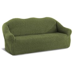 Чехол на трехместный диван универсальный на резинке Karteks Турция - Зелёный