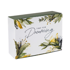 Коробка подарочная Дарите счастье Time for dreaming 20 х 15 х 8 см зелeный