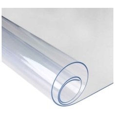 Скатерть силиконовая (гибкое стекло) на стол, 140x80 см Катрина