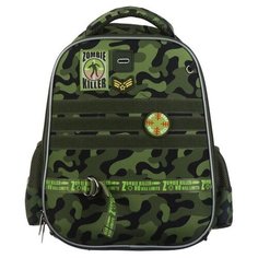 Hatber Ранец Ergonomic Light Zombi Killer (NRk_45034), зелeный