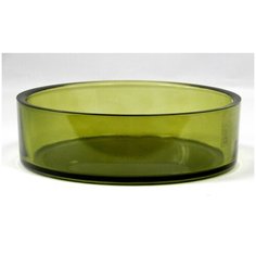 Кашпо чаша NinaGlass 83-077 d190 зеленый, стекло