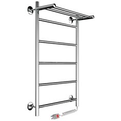 Электрический полотенцесушитель INDIGO Line с полочкой 80x50 ЭП (кнопка) хром