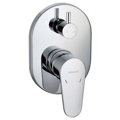 Смеситель для ванны с подключением душа Bravat Eler FB848238CP-3