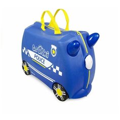 Чемодан trunki синий с принтом
