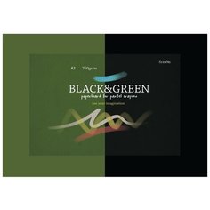 Альбом для рисования Кройтер Black and Green 42 х 29.7 см (A3), 760 г/м², 10 л.