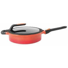 Сотейник BergHOFF Gem 2307405, 28 см, с крышкой, съемная ручка, оранжевый