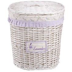 Natural House Корзина для белья Лаванда 48 х 36 х 55 см белый