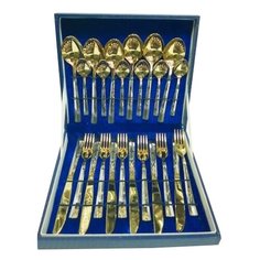 Нытва Набор столовых приборов Торжество 24 предмета золотистый