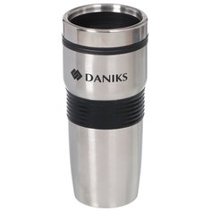 Термокружка Daniks SL-113, 0.45 л стальной