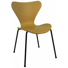 Стул Seven горчичный с чёрными ножками Bradex Home
