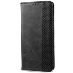 Винтажный чехол портмоне на силиконовой основе с отсеком для карт для Xiaomi Mi Note 10 Lite черный 100gadgets