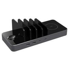 Беспроводная зарядная станция Prestigio ReVolt A6 (PCS106A_SG), мощность Qi: 10 Вт, 5 Вт, black