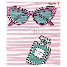 Альт Тетрадь Girls Only История 7-48-1102/04, клетка, 48 л., розовый/зеленый