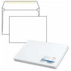 Конверты С4 (229х324 мм), клей, 90 г/м2, комплект 50 шт., внутренняя запечатка, 160.50С Курт
