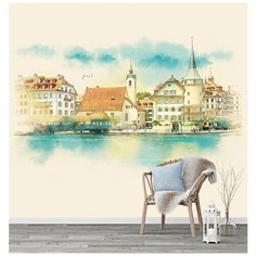 U17803 Фотообои Флизелиновые с виниловым покрытием "Города" 300х270см Barton Wallpapers