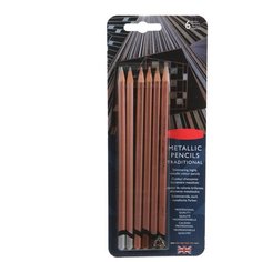Карандаши цветные Derwent Metallic 6 цветов 2305600