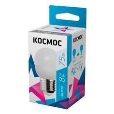 Лампочка Космос Е27 GL45 8W 230V 4500K Lksm_LED8wGL45E2745 Kosmos