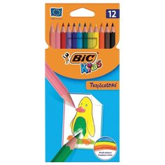Карандаши цветные Bic Tropicolors 12 цветов 8325666