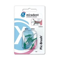 Запасные ершики miradent Pic-Brush Green, зеленые