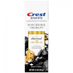 Crest 3D White Whitening Therapy Charcoal With Ginger Oil – Зубная паста 116 грамм