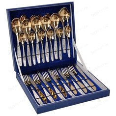 Нытва Набор столовых приборов Уралочка, 30 предметов серебристый/золотистый