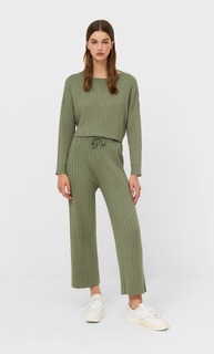 Stradivarius Укороченный Свитер Multicolor S