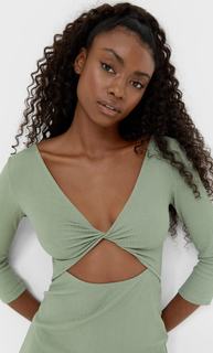 Stradivarius Двустороннее Платье Миди Multicolor M