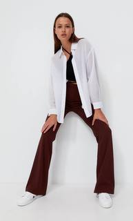 Stradivarius Рубашка Свободного Кроя Белый Xl