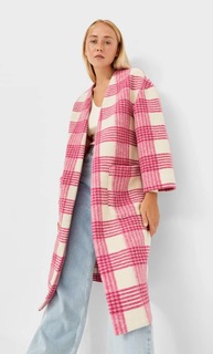 Stradivarius Кардиган-Пальто Из Трикотажной Ткани С Начёсом Multicolor Xl