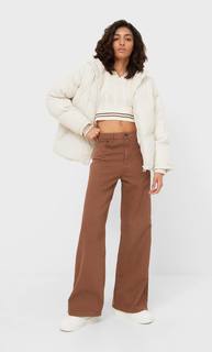 Stradivarius Пуховик Оверсайз Multicolor Xl