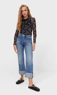 Stradivarius Рубашка Из Прозрачной Ткани Жженый M