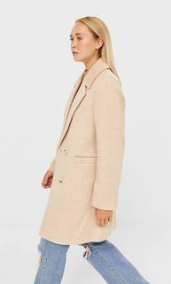 Stradivarius Базовое Пальто Цвет Небеленого Полотна Xl