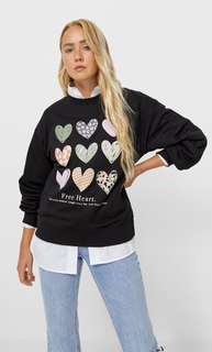 Stradivarius Толстовка Черный Xs