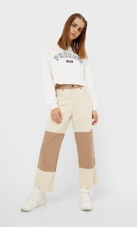 Stradivarius Толстовка Из Тонкой И Мягкой Ткани Цвет Небеленого Полотна Xl