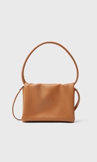 Stradivarius Сумка С Плечевым Ремнем И Несколькими Отделениями Цвет Карамели 103