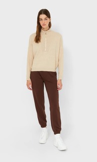 Stradivarius Свитер С Молнией Цвет Камня S