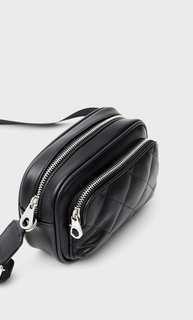Stradivarius Сумка С Плечевым Ремнем И Стеганым Клапаном Черный 103