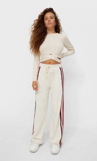Stradivarius Свитер С Вырезами Multicolor Xl