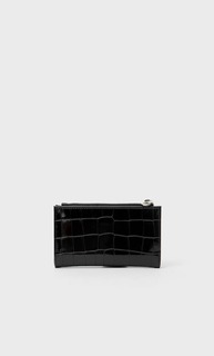Stradivarius Базовый Кошелек С Тиснением Черный 103