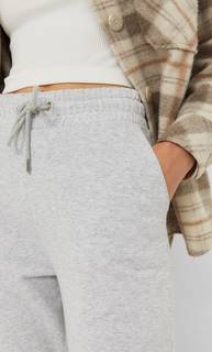 Stradivarius Спортивные Брюки Из Мягкой Ткани Пестро-Серый L