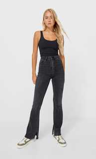 Stradivarius Набор Из 2 Укороченных Топов Черный S