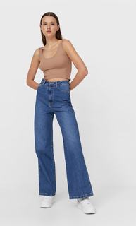 Stradivarius Набор Из 2 Укороченных Топов Бежевый M