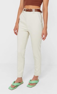 Stradivarius Брюки С Поясом Multicolor 38