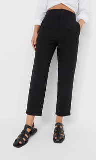 Stradivarius Брюки С Защипами Черный 34