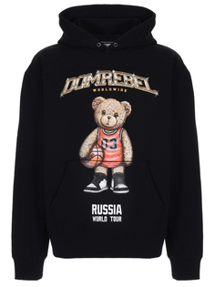 Худи хлопковое с принтом Dom Rebel