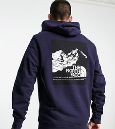 Худи темно-синего цвета с графическим принтом The North Face – эксклюзивно для ASOS-Темно-синий